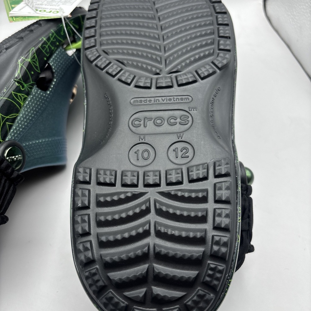 Crocs Wicked Elphaba Glow-in-the-Dark Clog in Green M10/W12 - Picture 7 of 7